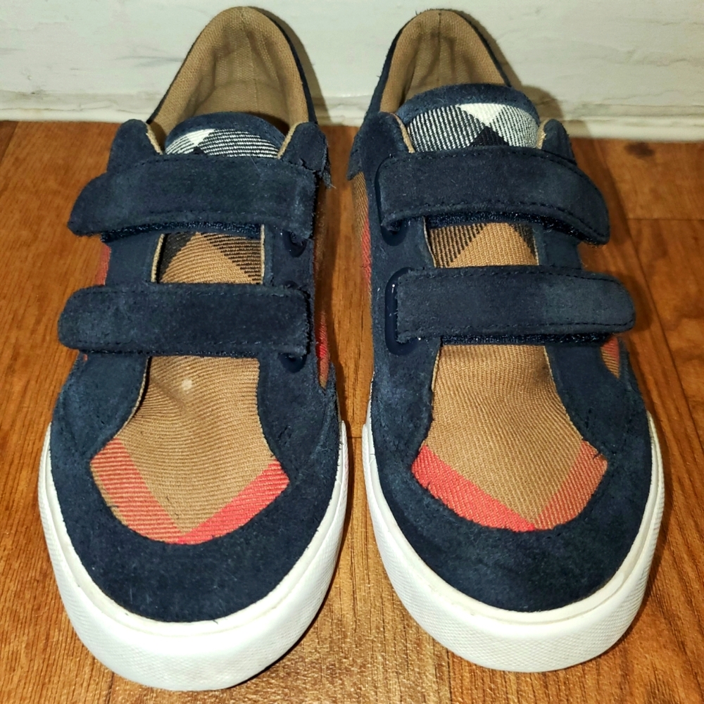 Burberry Nova Check youth kids unisex sneakers Size 29 ~Authentic